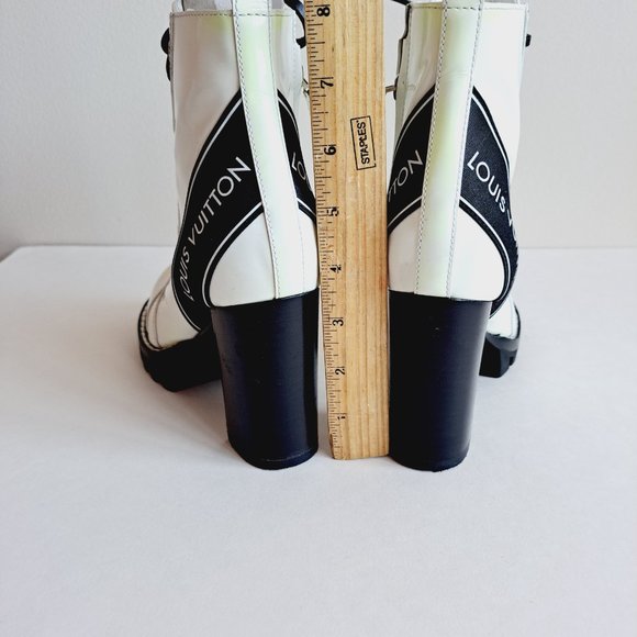 Louis Vuitton Patent Calfskin Star Trail Ankle Boots Size 36.5 - Picture 14 of 16